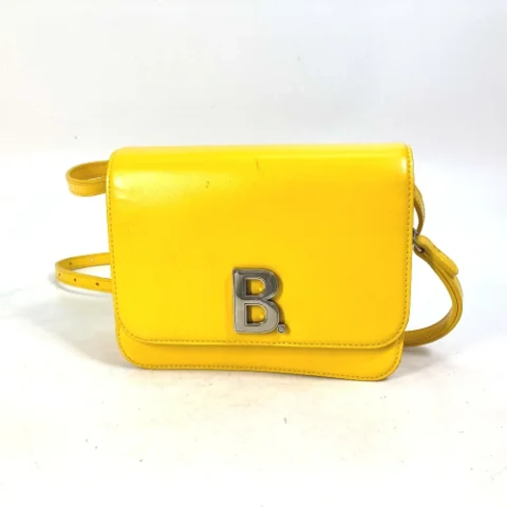 Balenciaga Vintage Pre-owned Leather shoulder-bags Yellow Dames