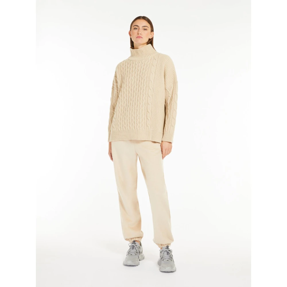 Max Mara Weekend Patchwork Polo-hals Woltrui Beige Dames