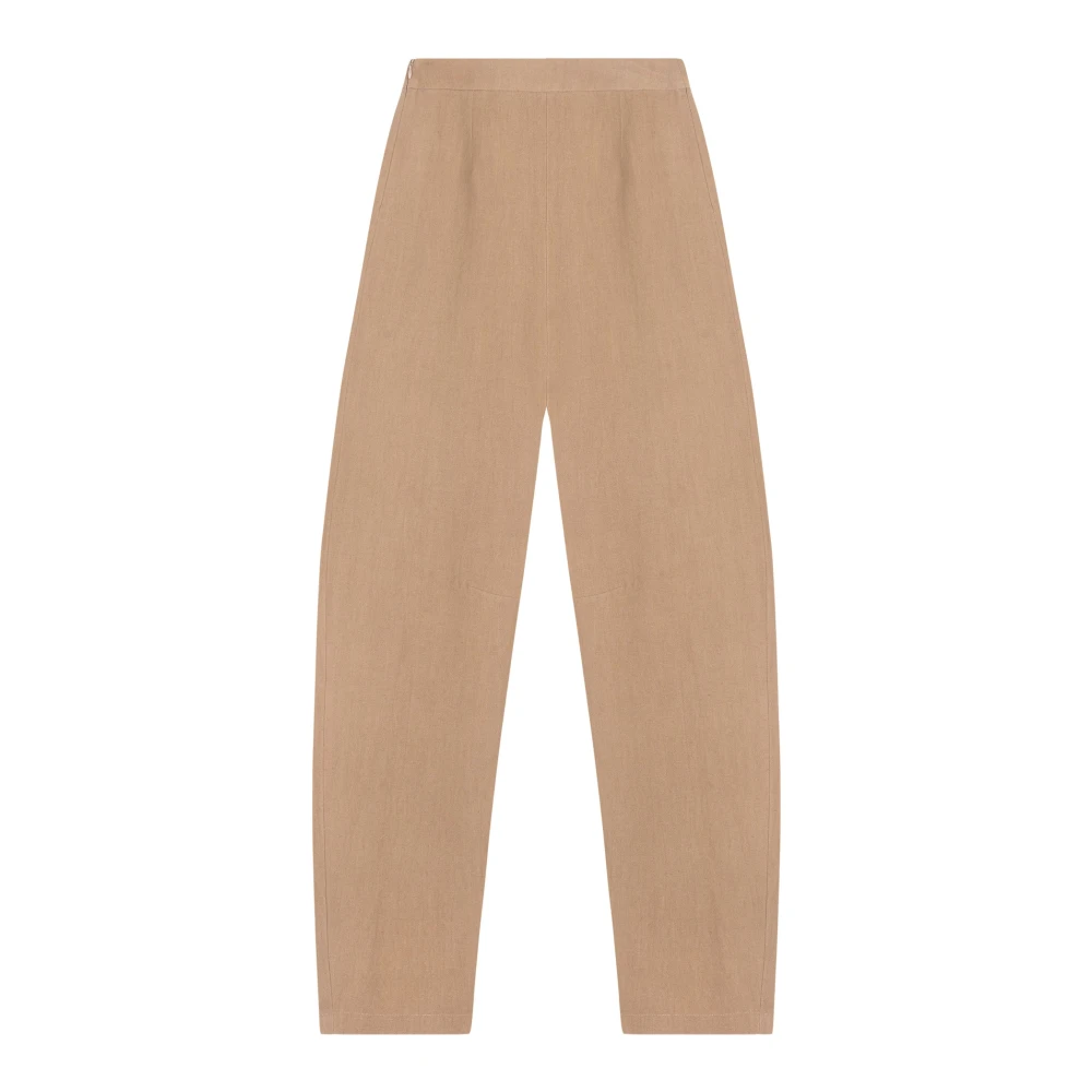Cortana Linnen en wollen broek Beige Dames