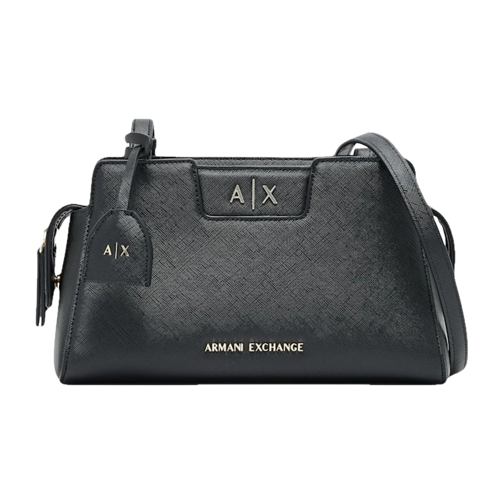 Armani Exchange Black Crossbody Messenger Bag With Outside Coating - Image 2