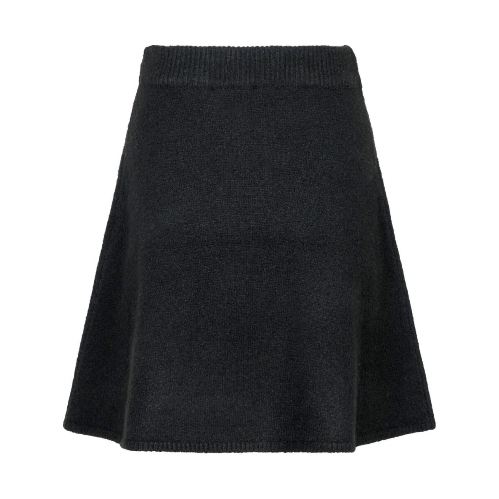 NEO NOIR Gisa Gebreide Rok Black Dames