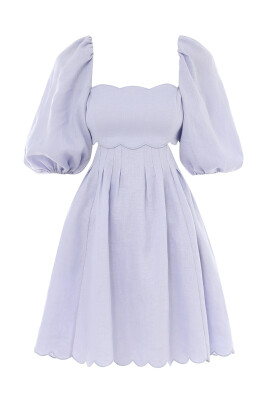 purple-linen-balloon-sleeve-dress