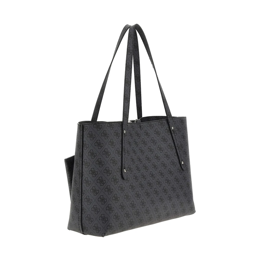 Guess Elegante zwarte handtas met gouden details Black Dames