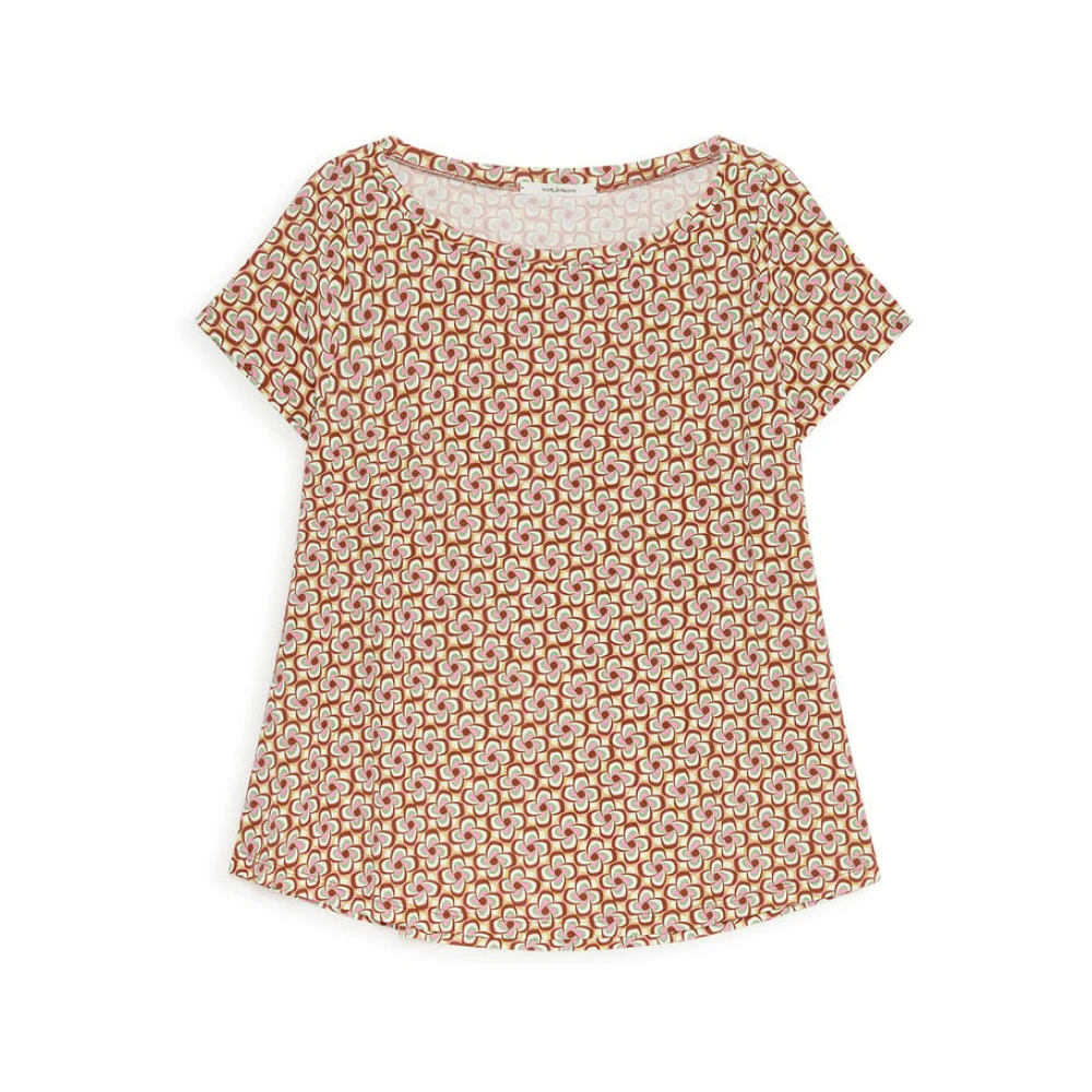 Maliparmi Women's Brown T-Shirts, Xs, Mini Mouliné T-Shirt