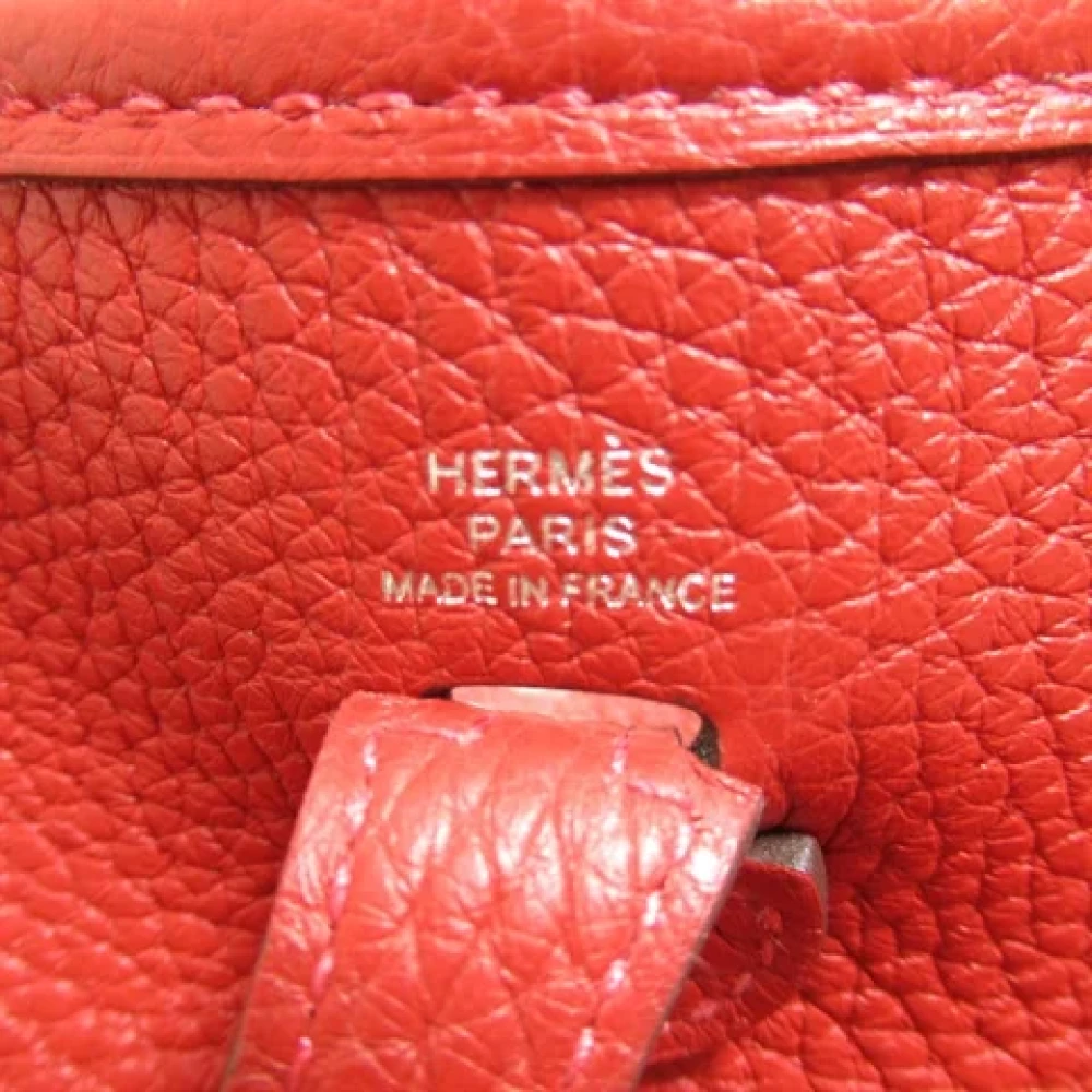 Hermès Vintage Pre-owned Leather crossbody-bags Red Dames