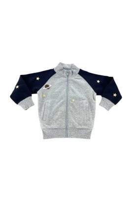 Sweatshirt med hel dragkedja
