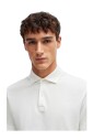 polo-decontracte-en-coton-et-lin-blanc