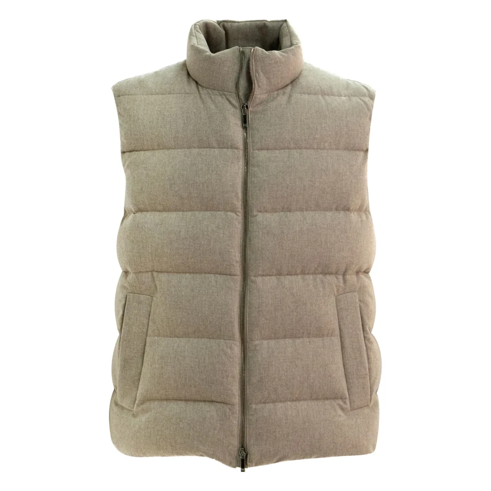 Montedoro Gewatteerd Vest Beige Heren