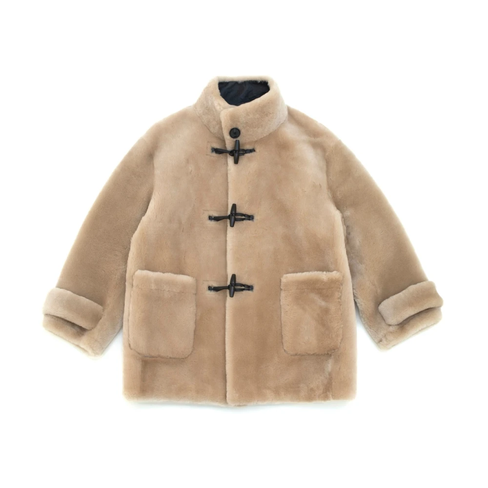 Just Things we Like Hayami Shearling Jacket Brown Dames