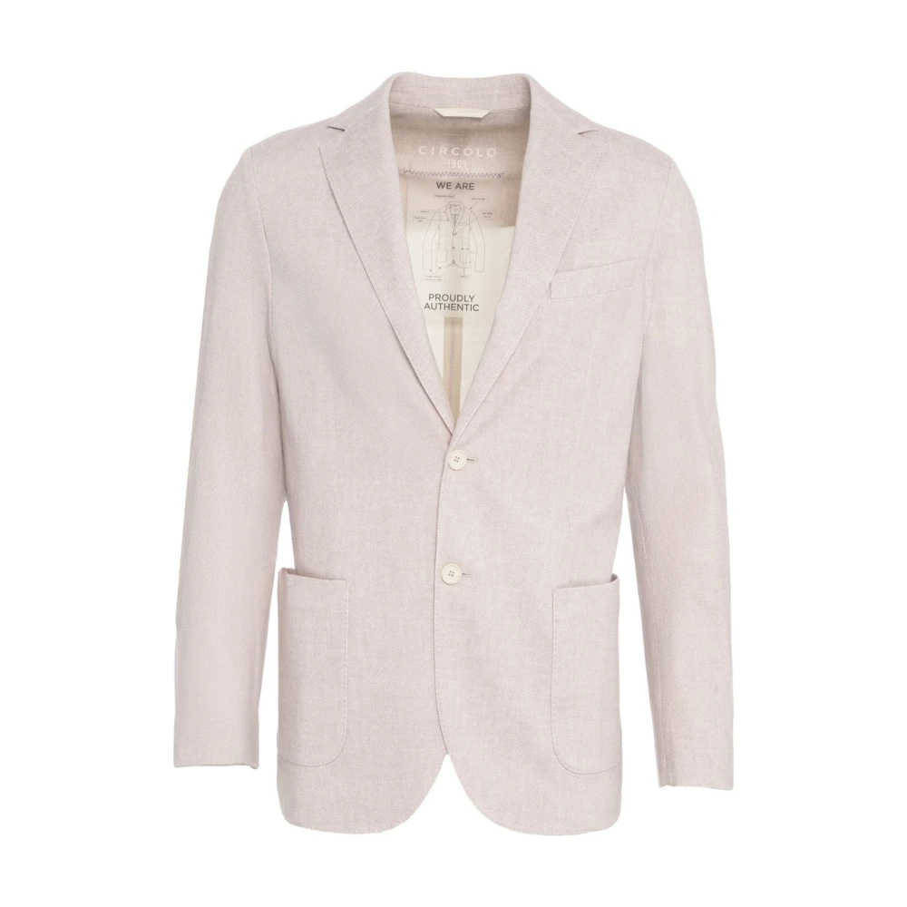 Circolo 1901 Rosa Blazer Easy Jacket Ss25 Pink, Herr