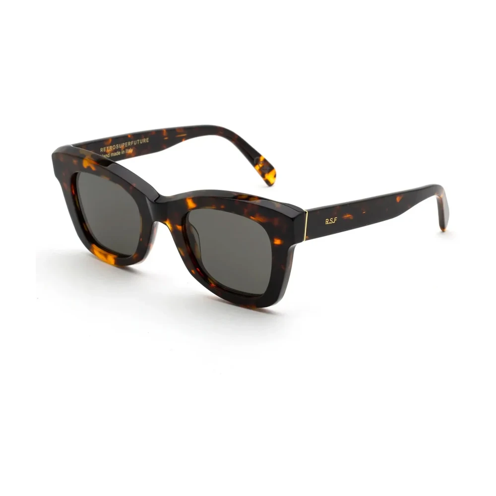 Retrosuperfuture Unisex Multicolor Sunglasses,, Vintage Havana Sunglasses Altura Burnt Medium