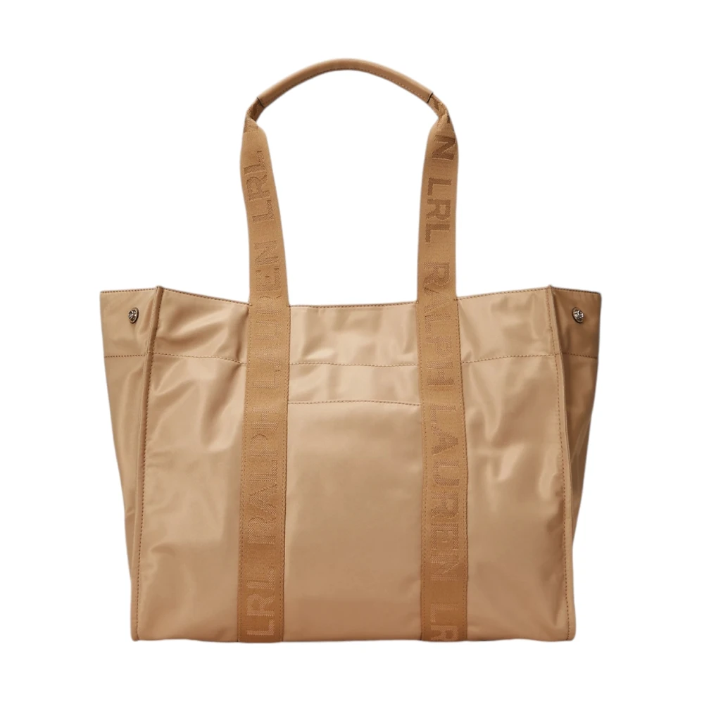 Ralph Lauren Nylon Tote Bag Beige Dames