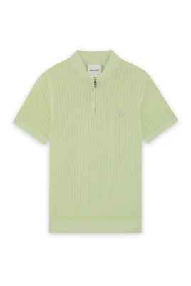 Superfin Stickad Bomber Polo