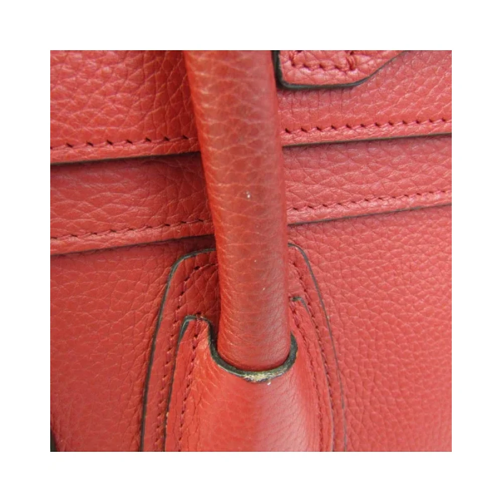 Celine Vintage Pre-owned Leather handbags Red Dames