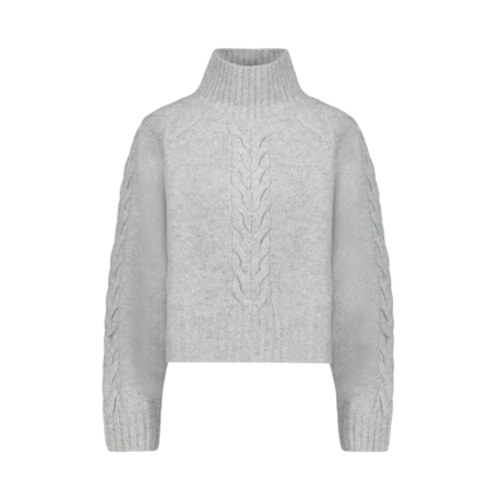 Margaux Lonnberg Lichtgrijze Merino en Kasjmier Trui Gray Dames