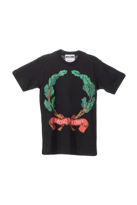 Ekologisk bomull T-shirt med Laurel Crown Print