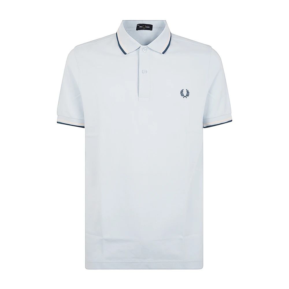Fred Perry Twin Tipped Shirt Blue Heren