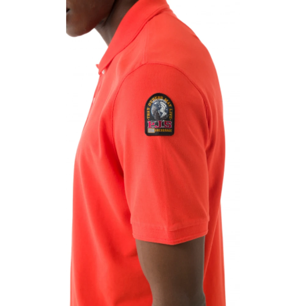 Parajumpers Compact Katoenen Polo Shirt Red Heren