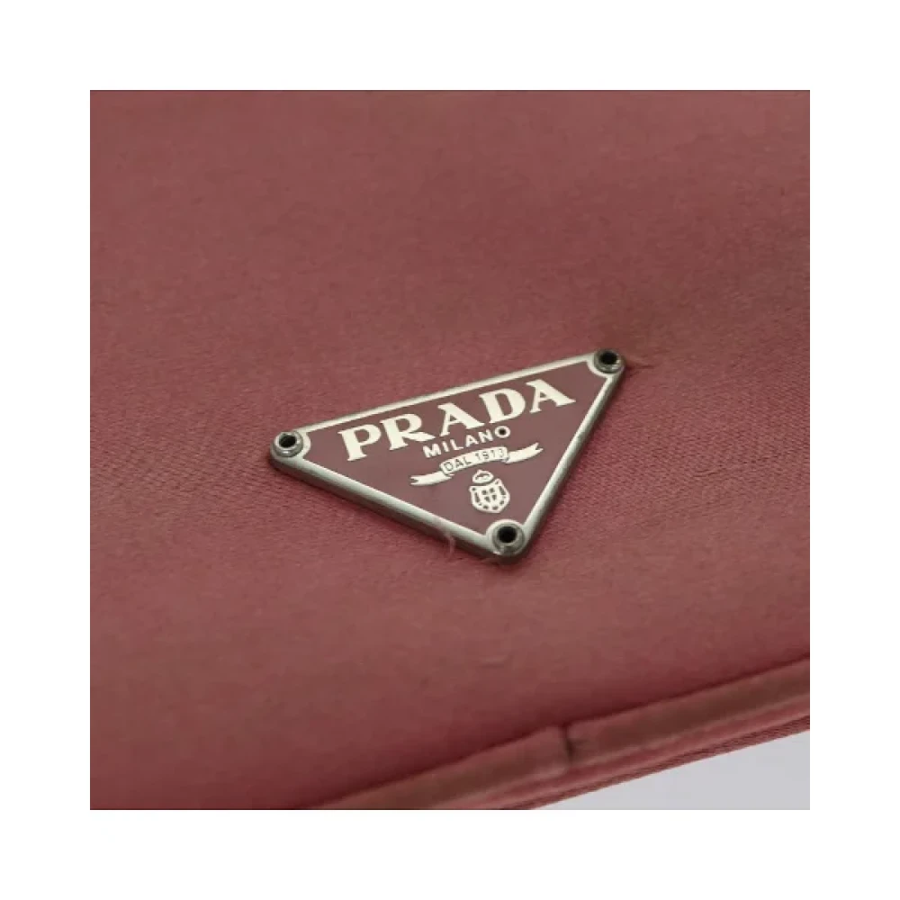 Prada Vintage Pre-owned Satin prada-bags Pink Dames
