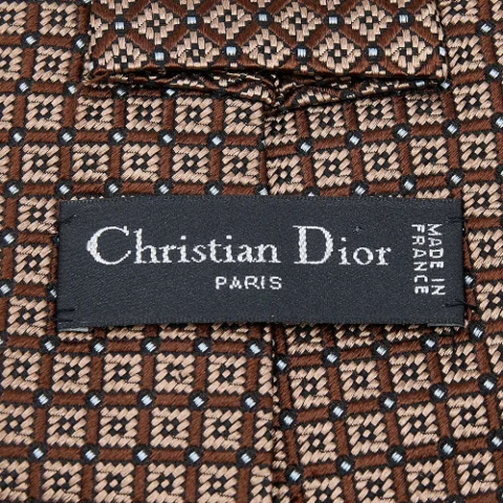 Dior Vintage Pre-owned Fabric tops Brown Heren