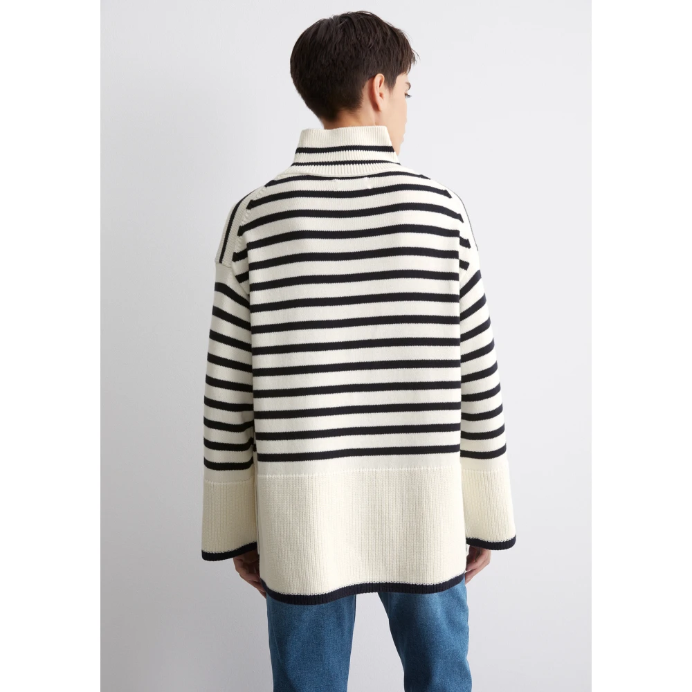 Marc O'Polo Oversized gebreide trui Blue Dames