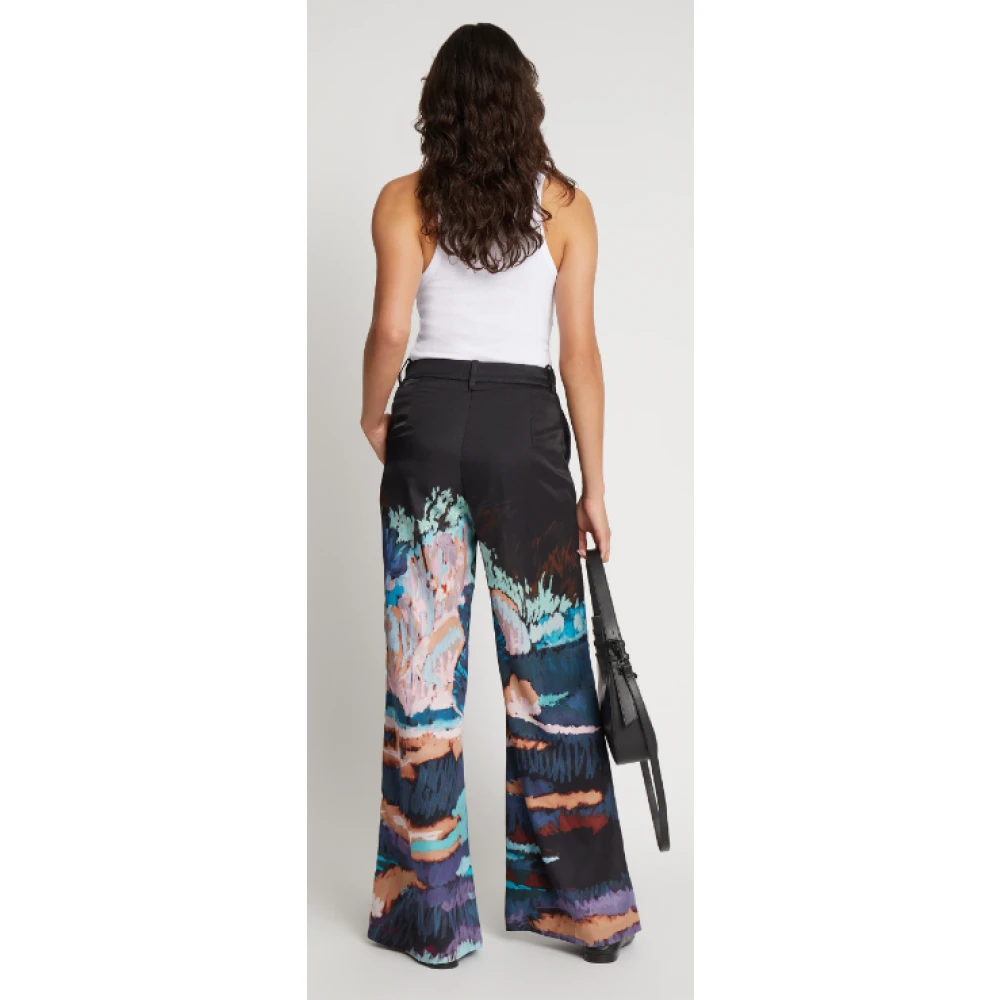 Munthe Wijde Broek met Riem Multicolor Dames