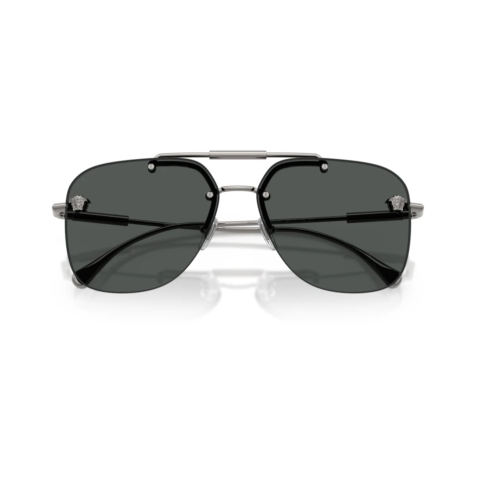 Versace Unisex Gray Sunglasses, 60 Mm, Occhiali Da Sole