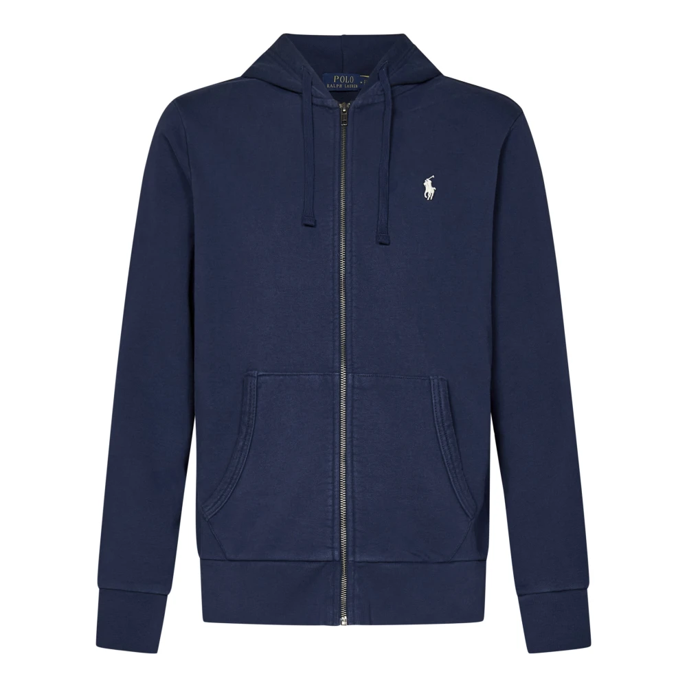 Ralph Lauren Men's Blue Zip-Throughs, 2XL, Clothing Sweatshirts Aw24