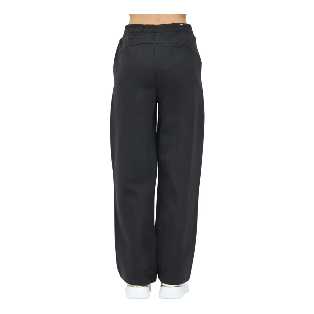 Puma Sportieve Zwarte Gebreide Broek Black Dames