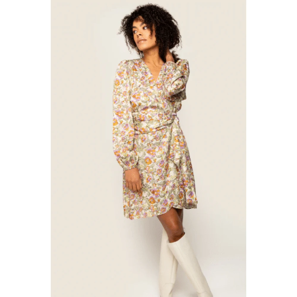 Freebird Bloemen Jacquard Mini Jurk Multicolor Dames