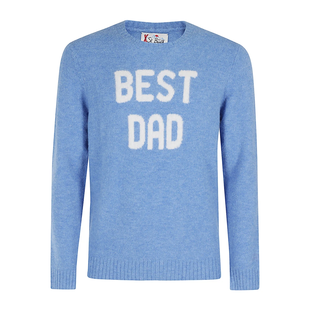 MC2 Saint Barth Casual Ronde Hals Sweater Blue Heren