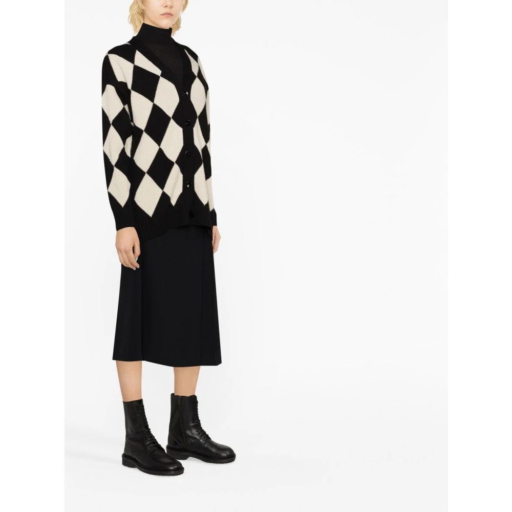 Ermanno Scervino Argyle Gebreide Vest Trui Multicolor Dames
