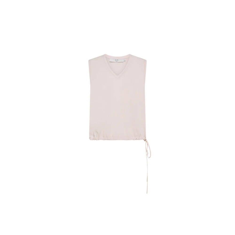 Seventy Pink Smanicato In Jersey Misto Seta - Female - Sleeveless Tops - M - Tops