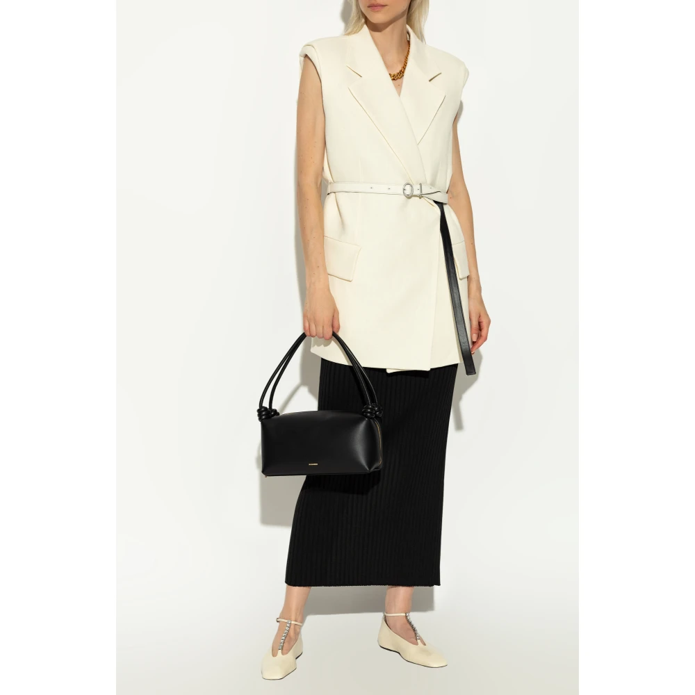 Jil Sander Gestreepte rok Black Dames