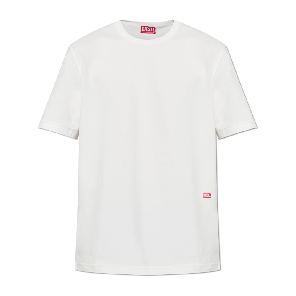 Diesel T-shirt T-Adjust-Slits-R13 White Heren