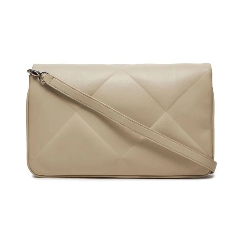 Calvin Klein Gewatteerde schoudertas voor vrouwen Beige Dames