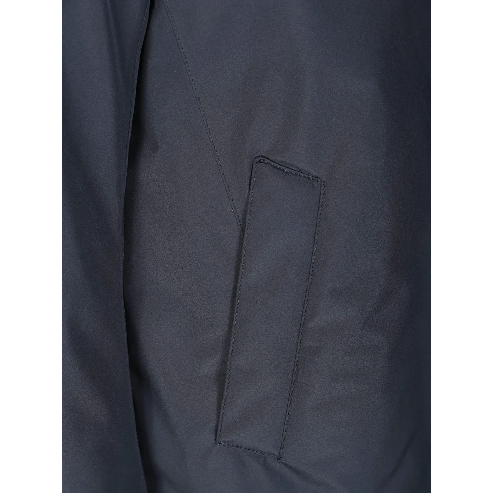 Herno Hooded Carcoat Blue Heren