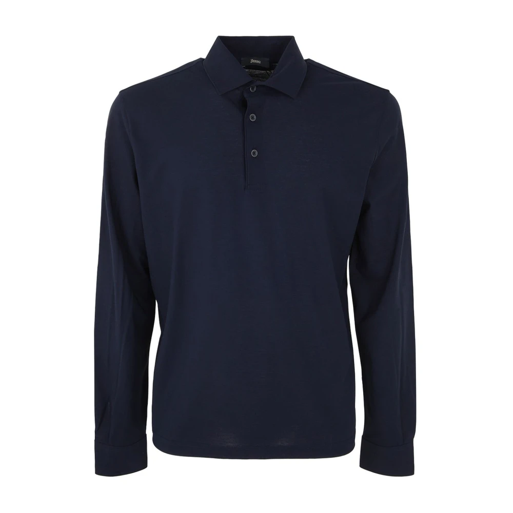 Herno Herr Blå Toppar L, Polo Shirts