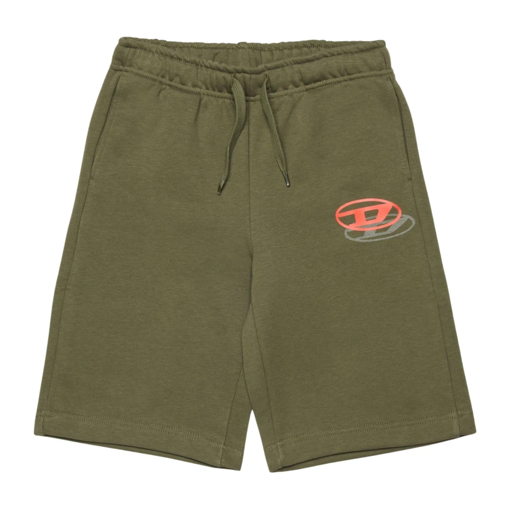 Diesel Unisex Kids Green Shorts, 16 Y, Shorts