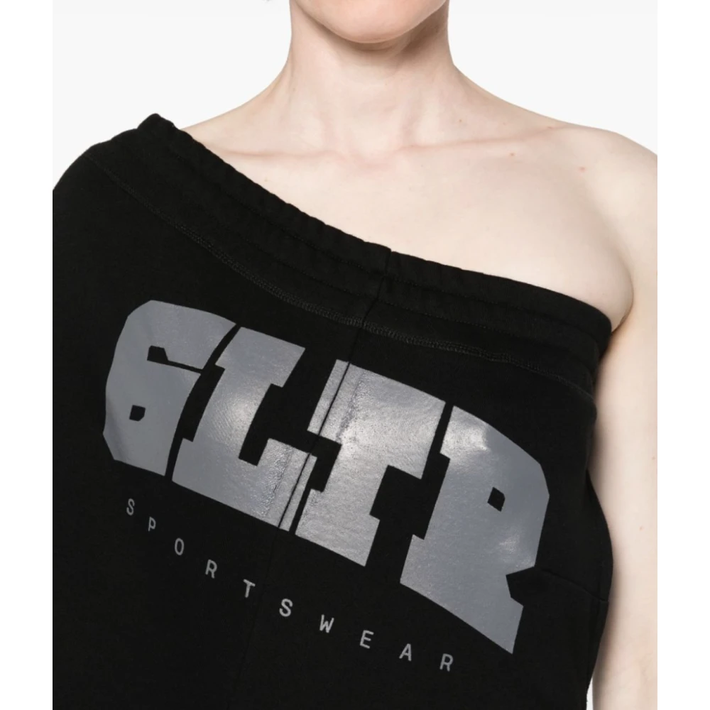 Jean Paul Gaultier Grafische Print Broekjurk Zwart Black Dames