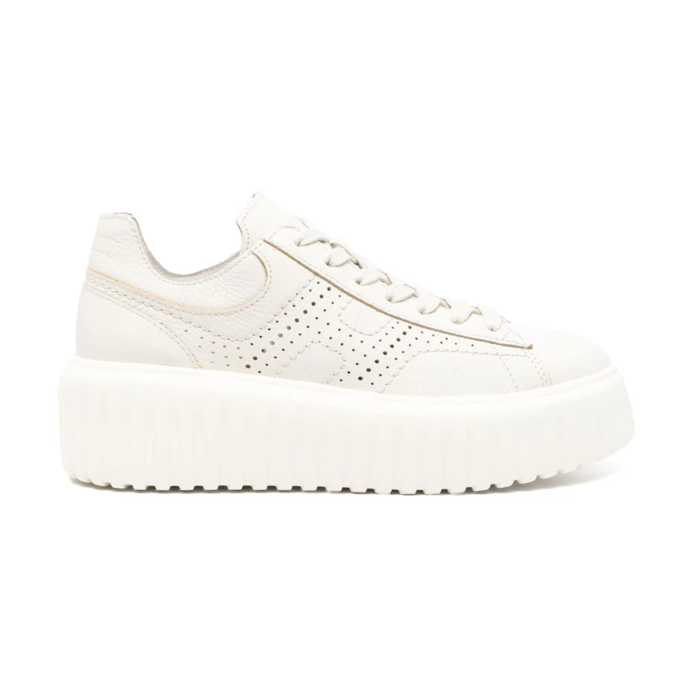 Hogan Women's White Sneakers,, H-Stripes Trainers Size 5 Uk