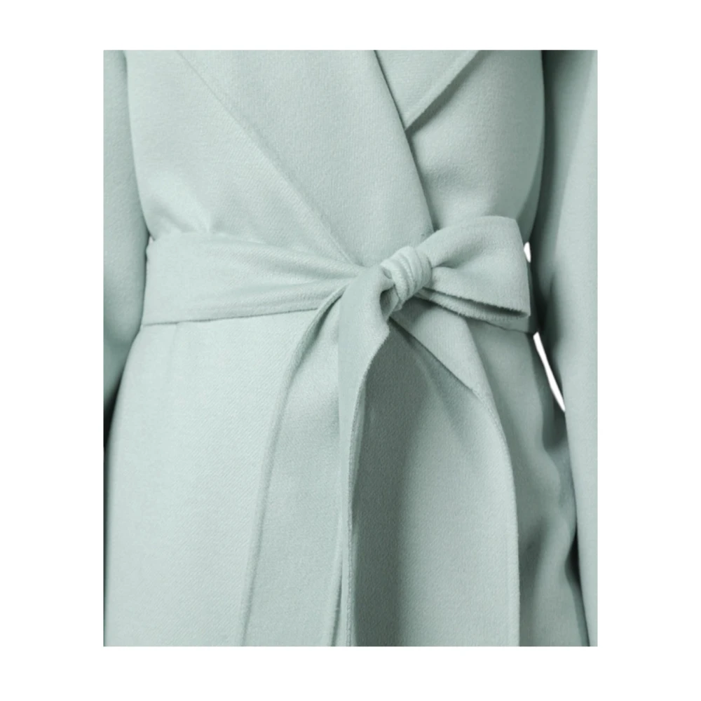 Max Mara Studio Elegante Wollen Jas Green Dames