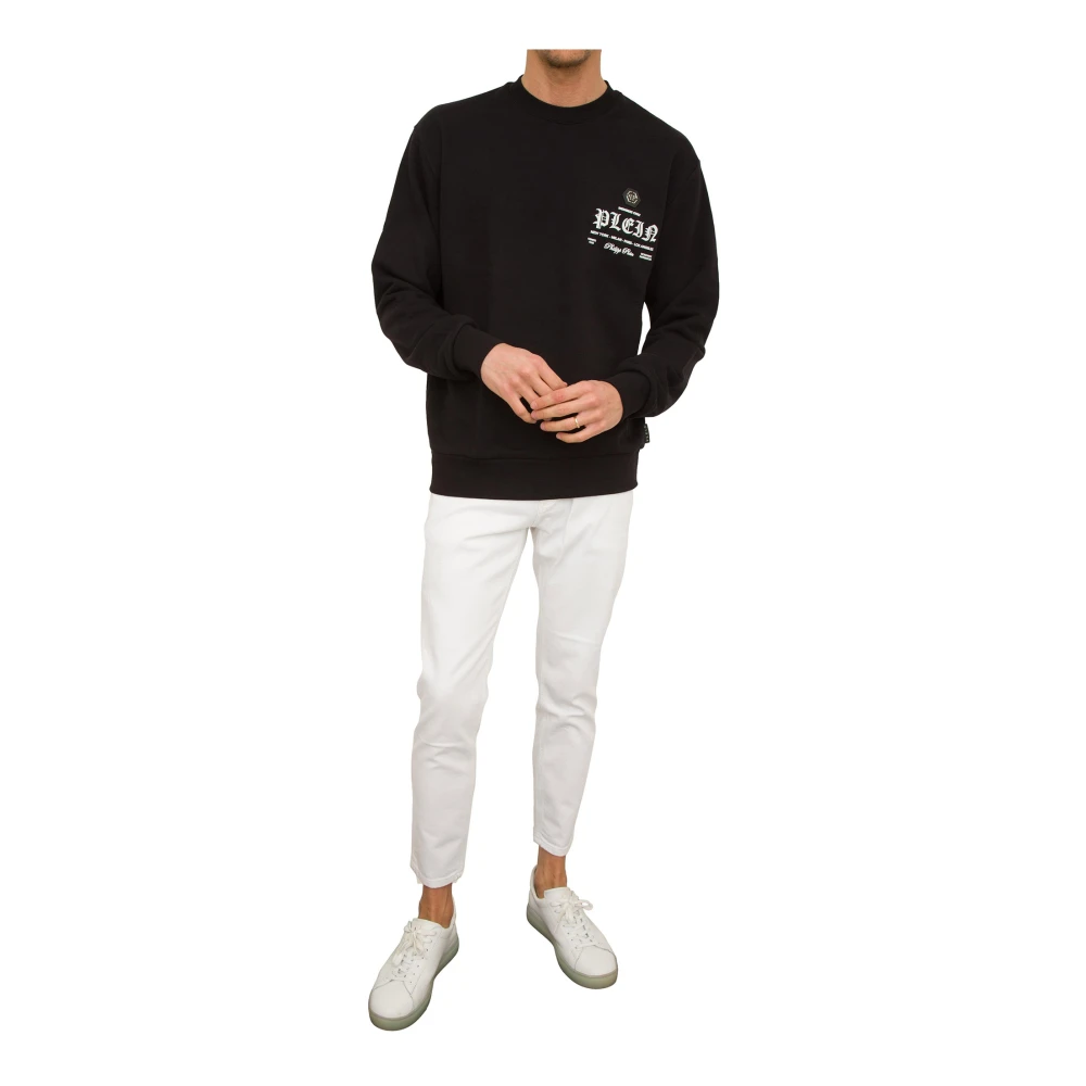 Philipp Plein Zwart Sweatshirt met Lange Mouwen Black Heren