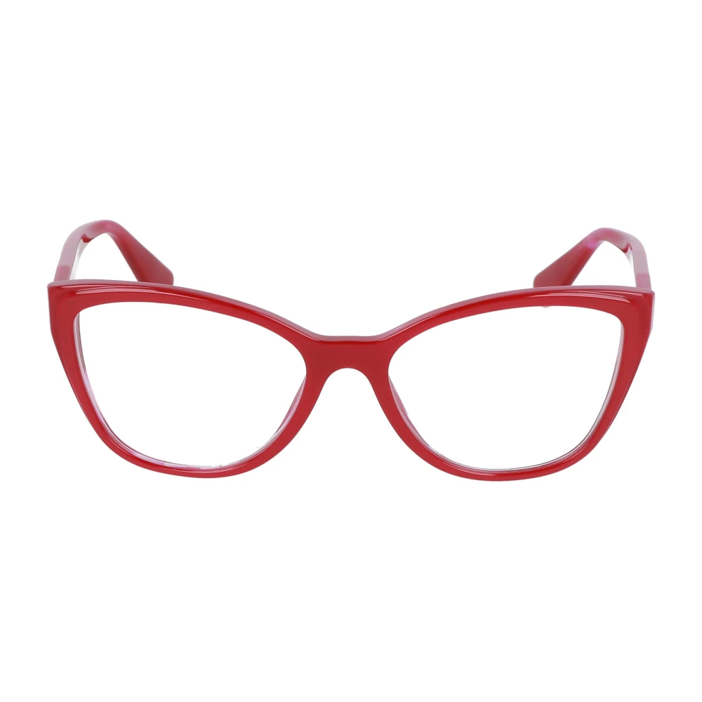 Miu Rechthoekige acetaatbrillen met gedurfd ontwerp Red Unisex