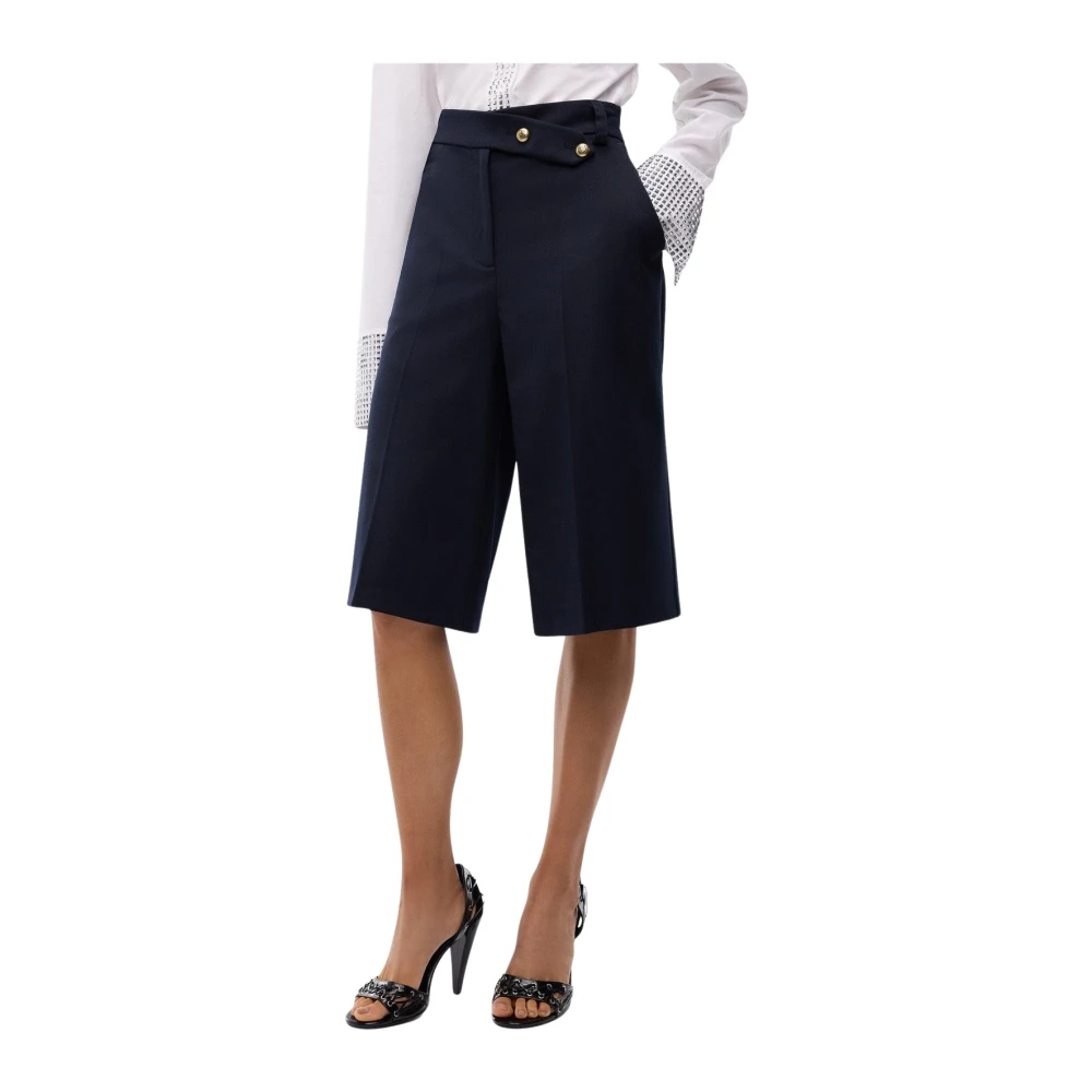 Pinko Merlot Bermuda - Female - Bermudas - Blue - Xs - Shorts
