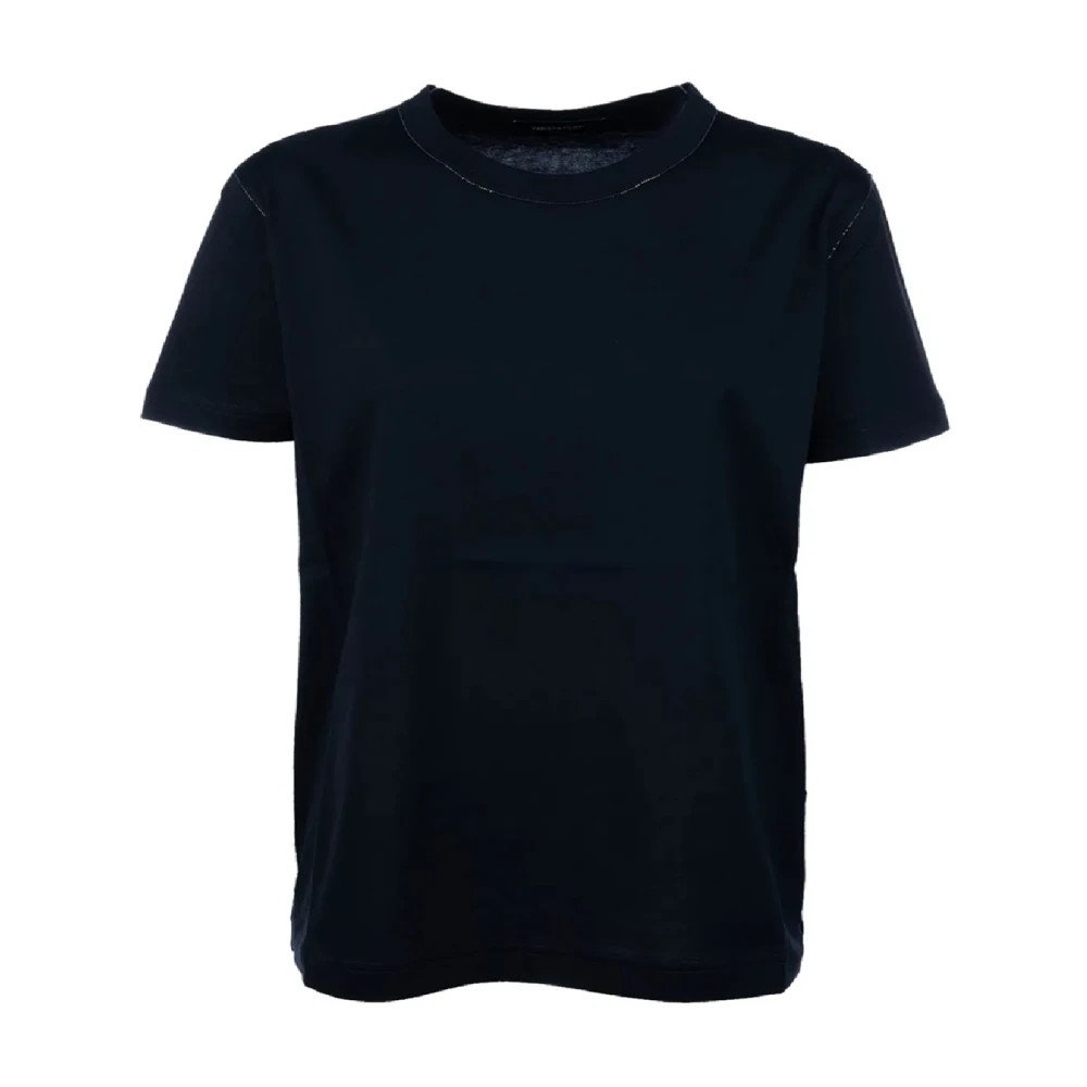 Fabiana Filippi Blue T-Shirts, Female, M, Stylish Cotton Topwear