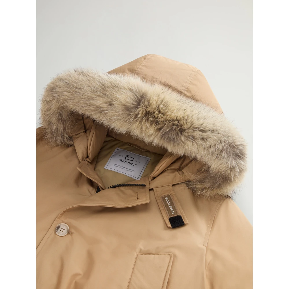 Woolrich Beige Donsjas Waterbestendig Beige Heren