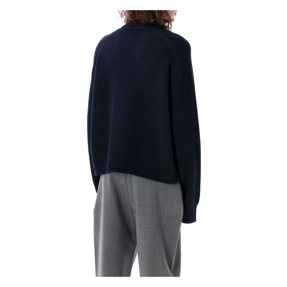 Studio Nicholson Navy Fisherman Gebreide kleding Aw24 Blue Heren