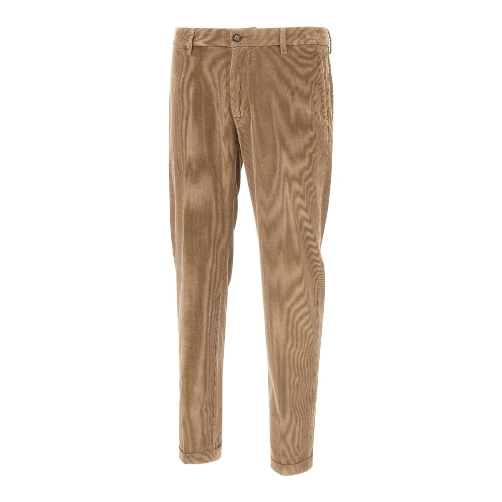 Re-Hash Men's Brown Slim-Fit Trousers, W31, Mucha-C Trousers