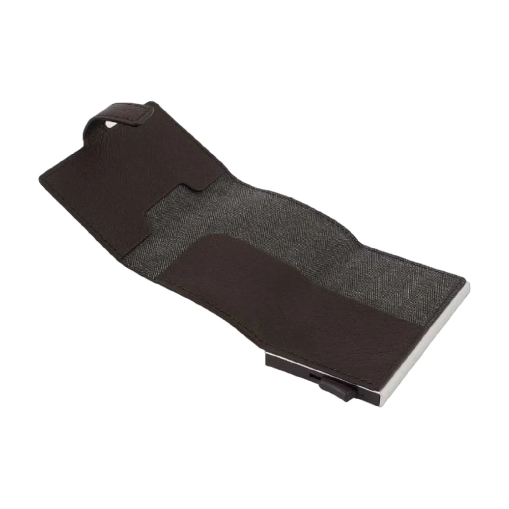 Piquadro Donkerbruine Rfid Creditcardhouder Brown Heren